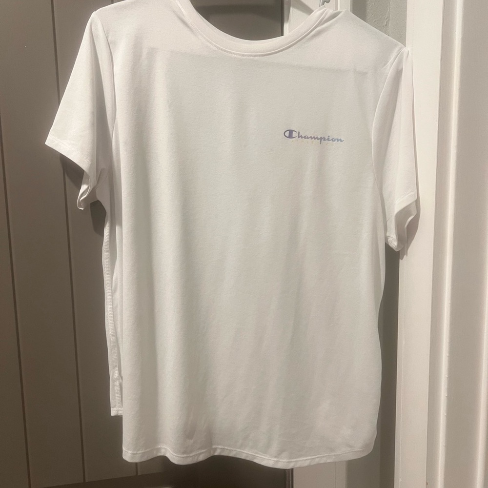 Champion Women's White Short Sleeve Tee